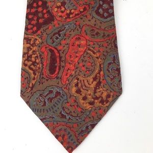 Passports of pier 1 imports patterned 100% Silk neck tie